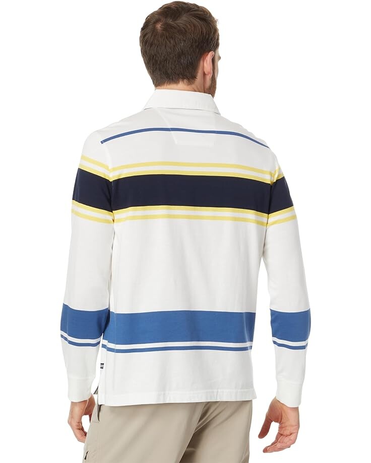 

Поло Nautica Long Sleeve Rugby Polo Shirt, цвет Sail White