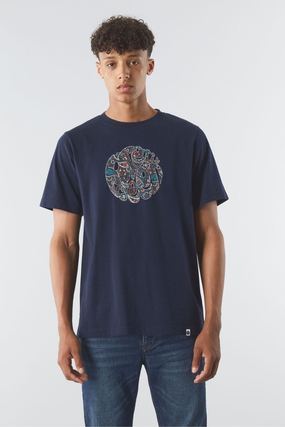 

Футболка с логотипом Wonderwall Pretty Green, синий