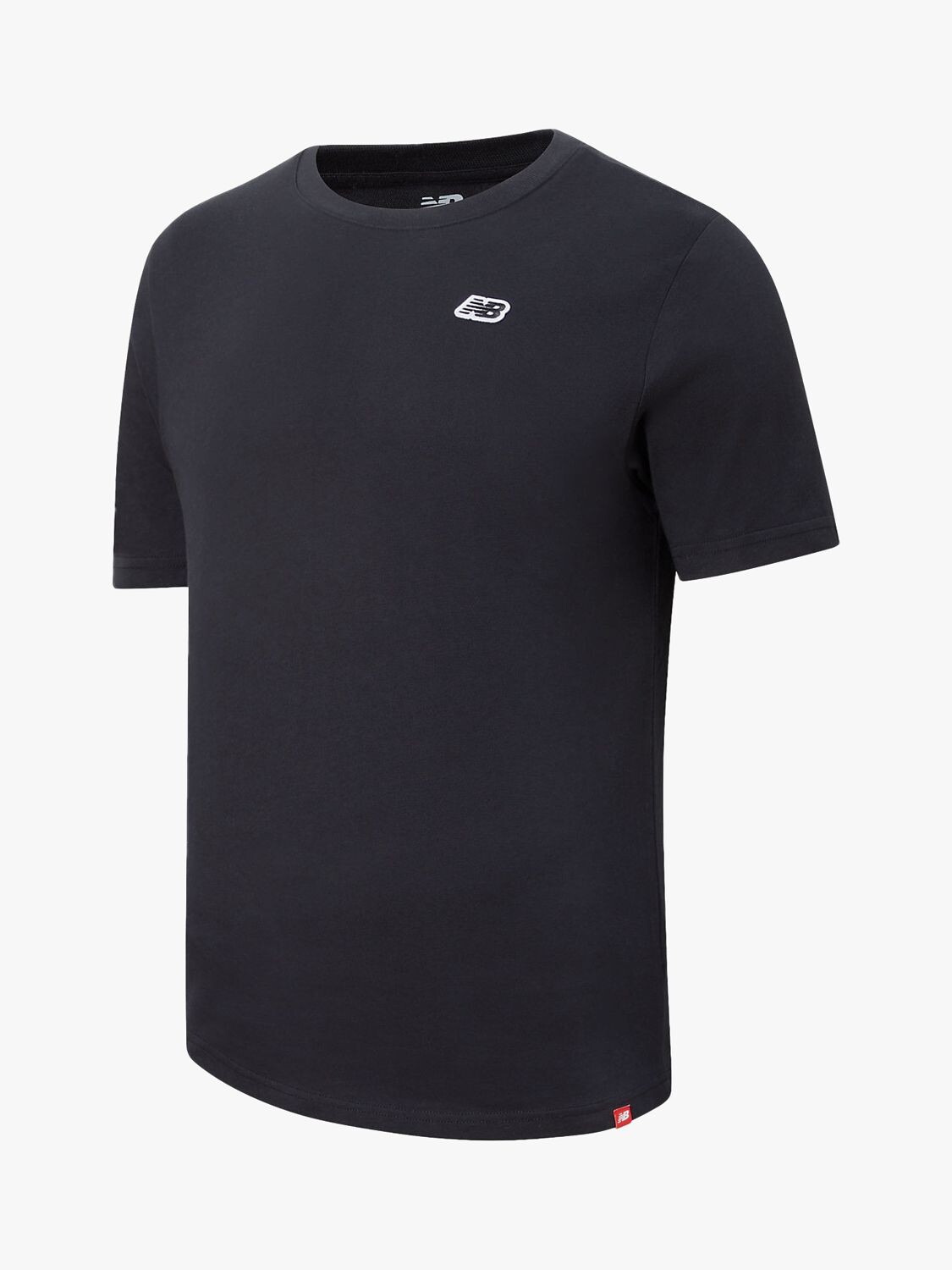 

Мужская футболка с маленьким логотипом New Balance, черная, Черный
