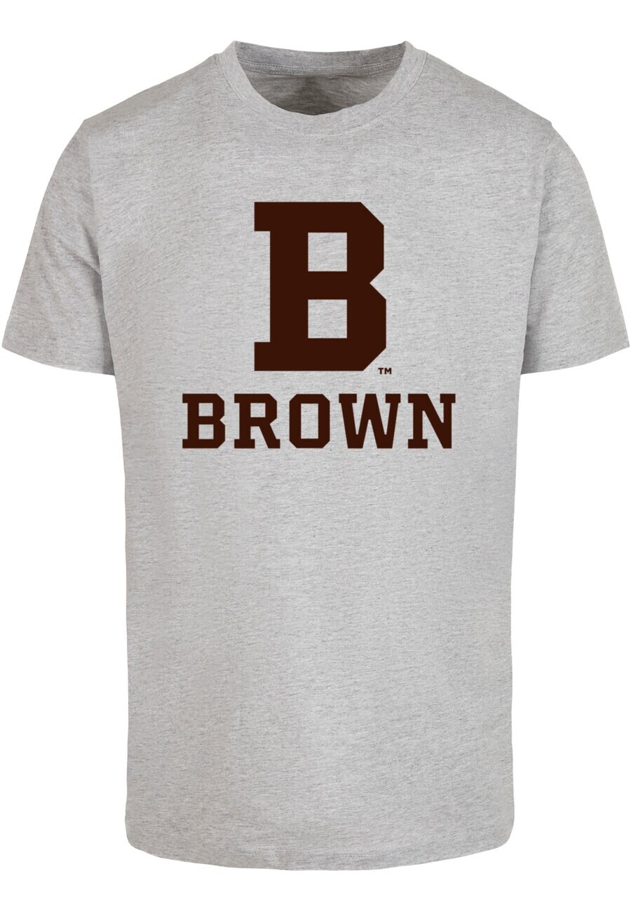 

Футболка Merchcode BROWN UNIVERSITY, пятнистый серый
