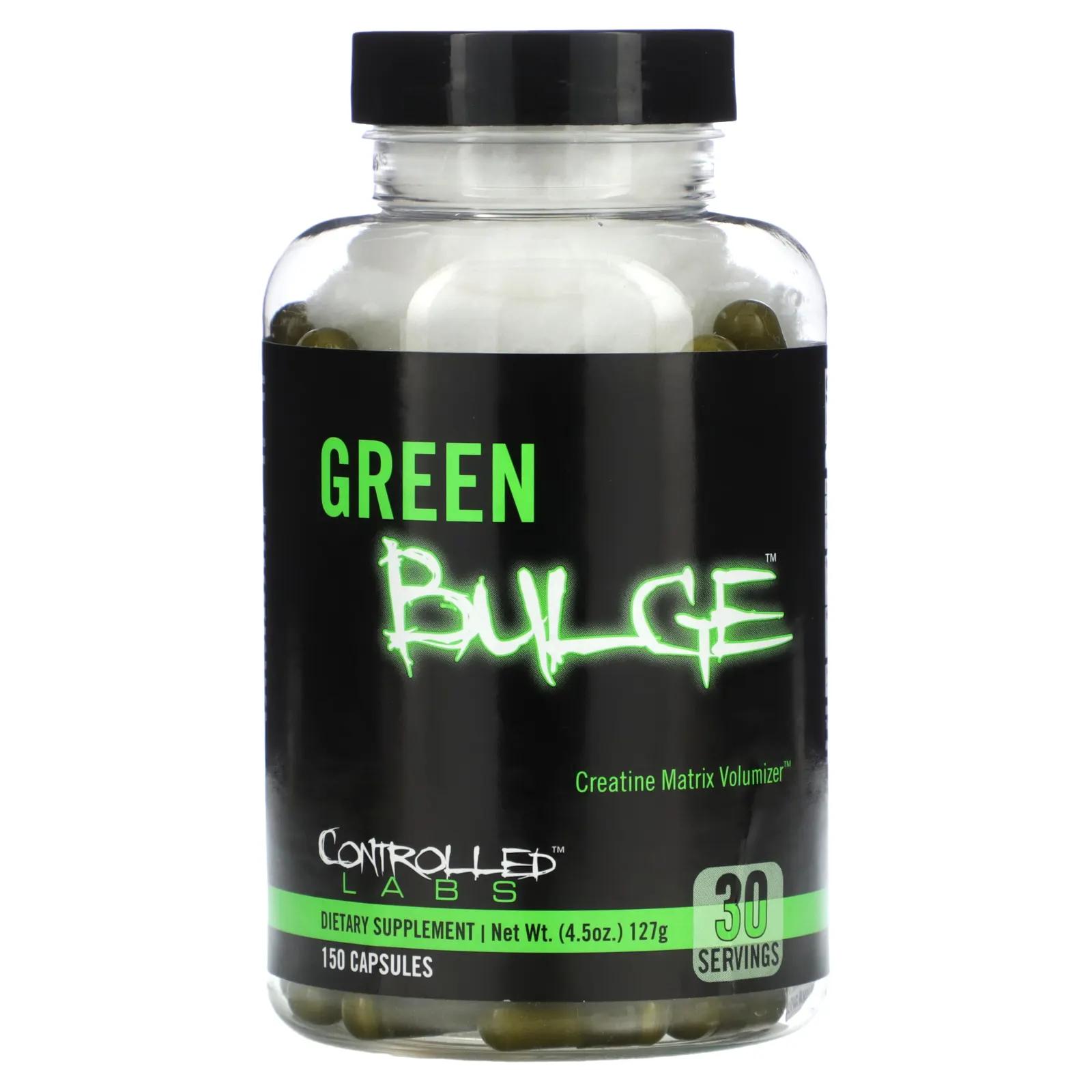 Controlled Labs Green Bulge 150 капсул controlled labs white warped preworkout strawberry jelly bean 11 64 oz 330 g