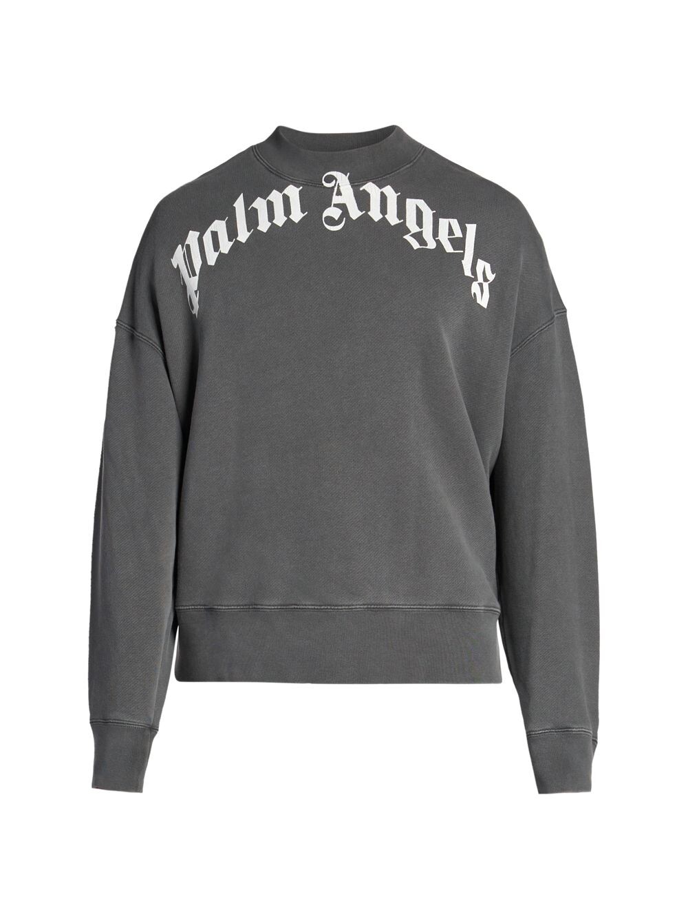 

Толстовка с изогнутым логотипом и круглым вырезом Palm Angels, черный