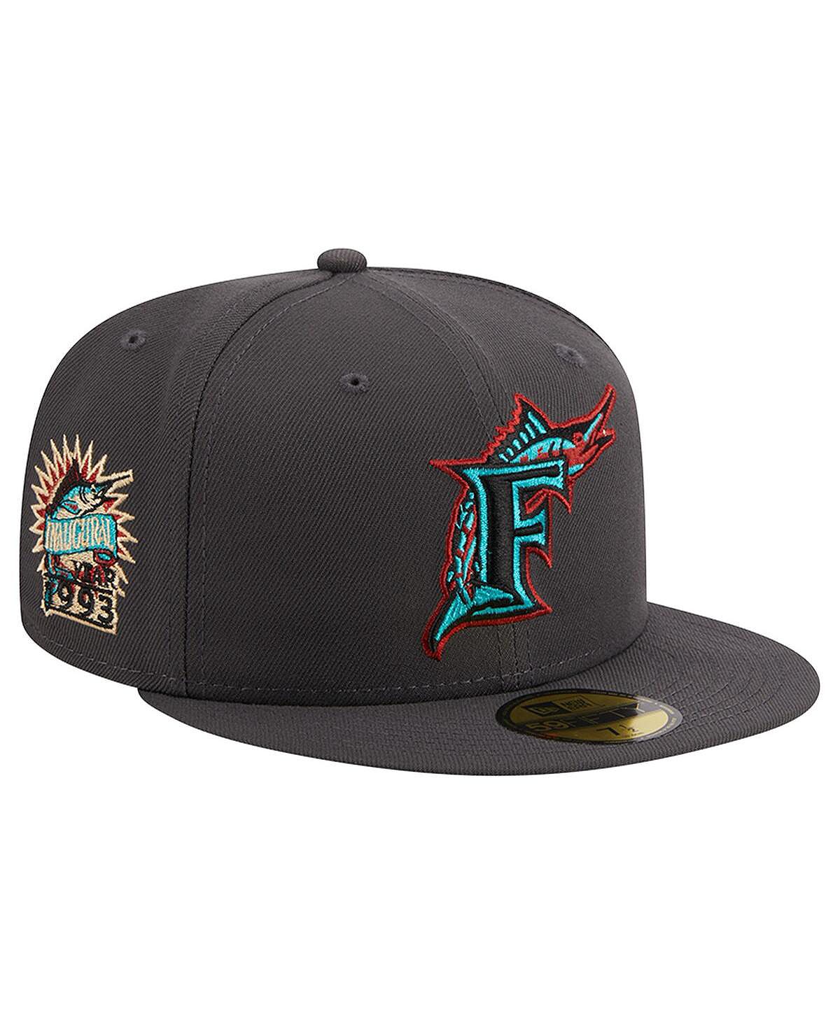 

Мужская графитовая шляпа Florida Marlins Cooperstown Cooperstown Collection с принтом 59FIFTY. New Era