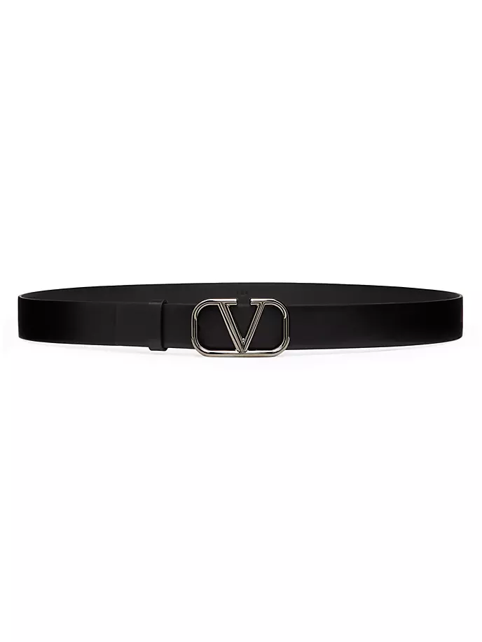 

Ремень VLogo Signature из телячьей кожи, 30 мм Valentino Garavani, черный