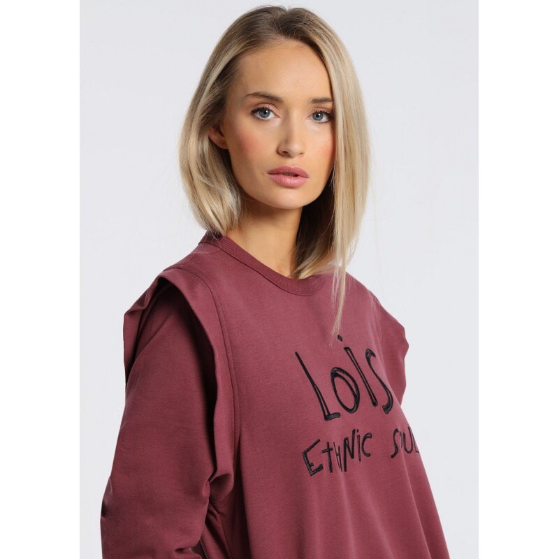 

Короткое платье Lois Jeans 132085 Long Sleeve, красный