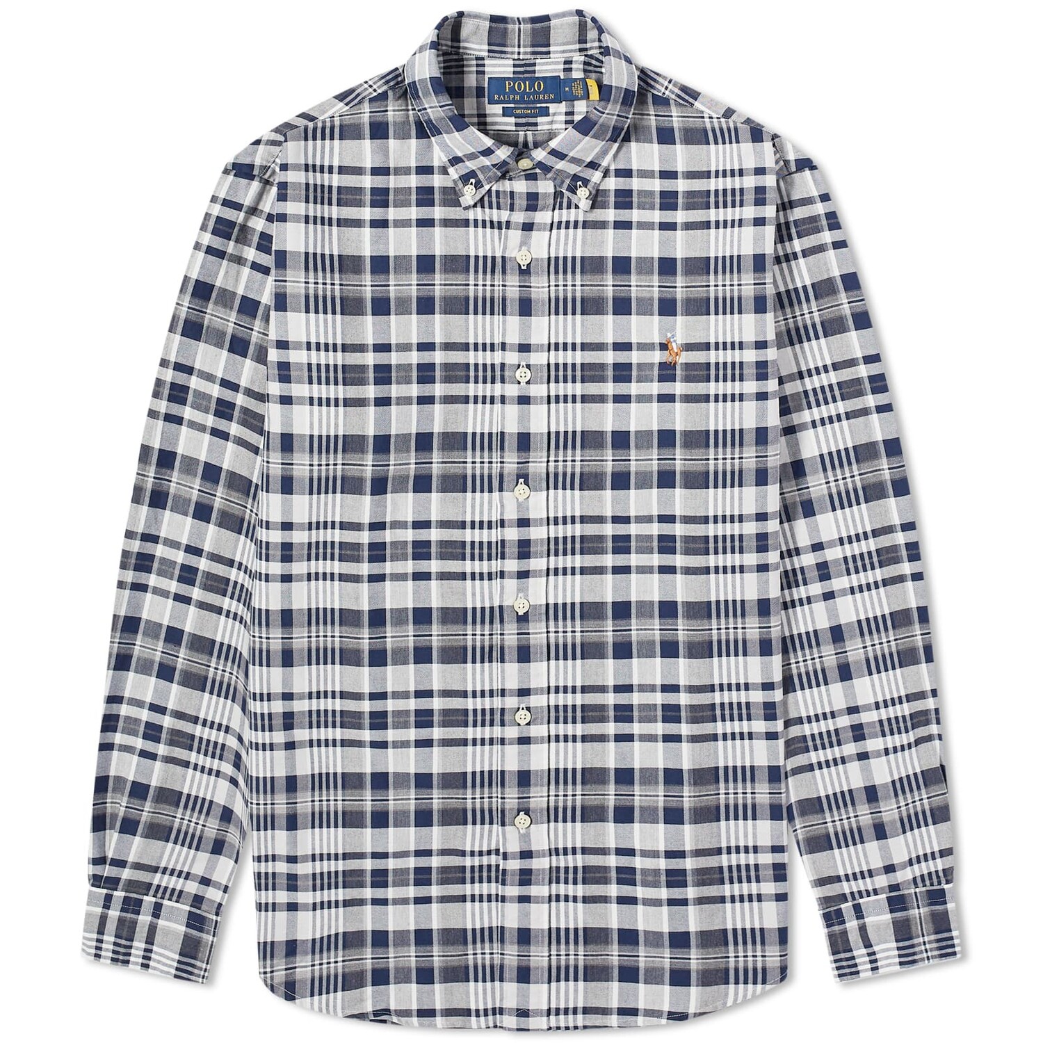 

Рубашка Polo Ralph Lauren Check Oxford, цвет Grey Heather & Navy Multi