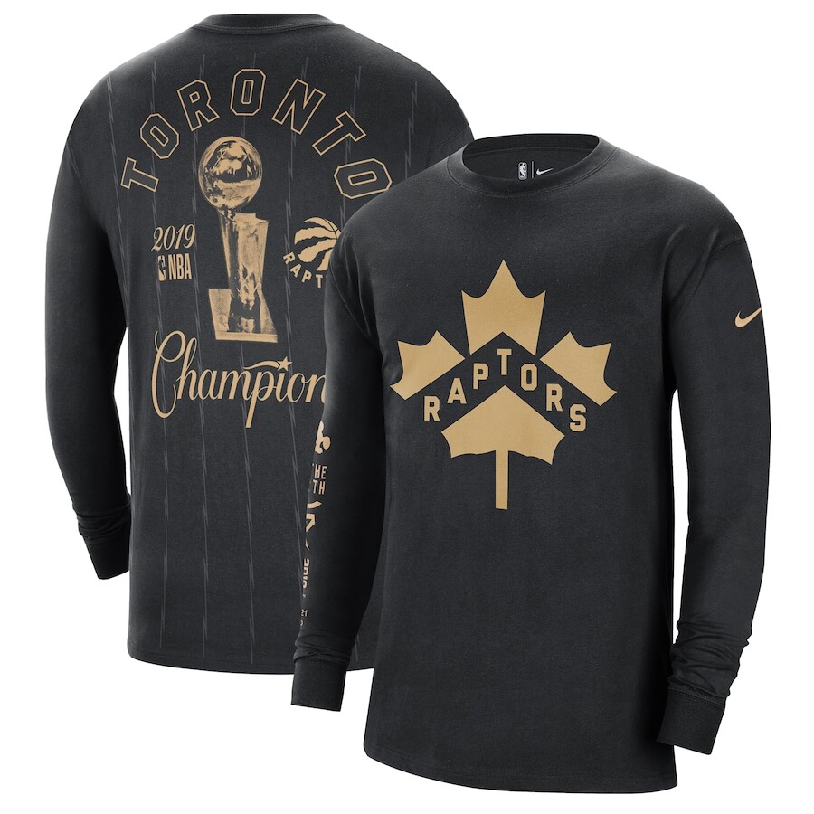 

Футболка с длинным рукавом Nike Toronto Raptors, черный