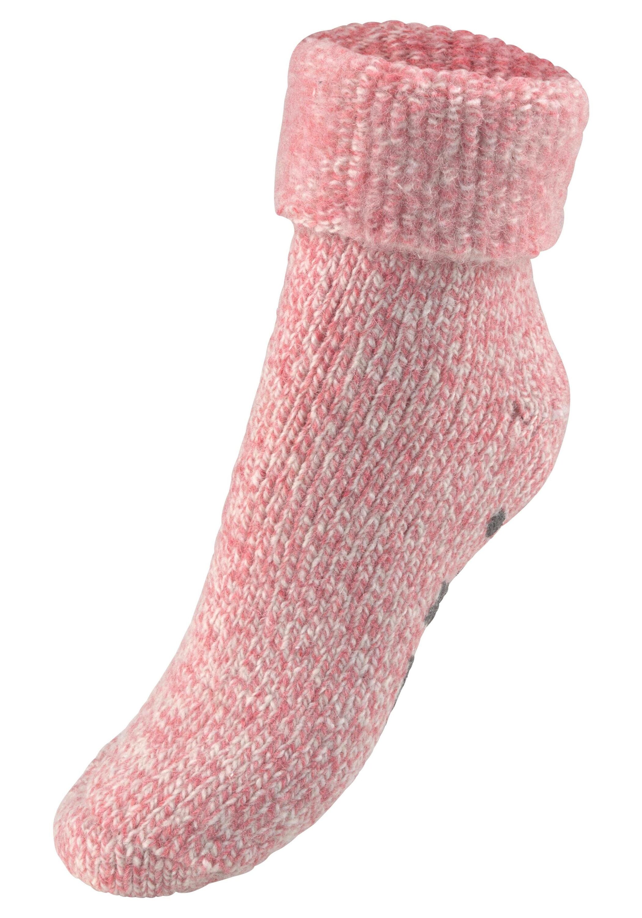 Носки LAVANA basic ABS, розовый
