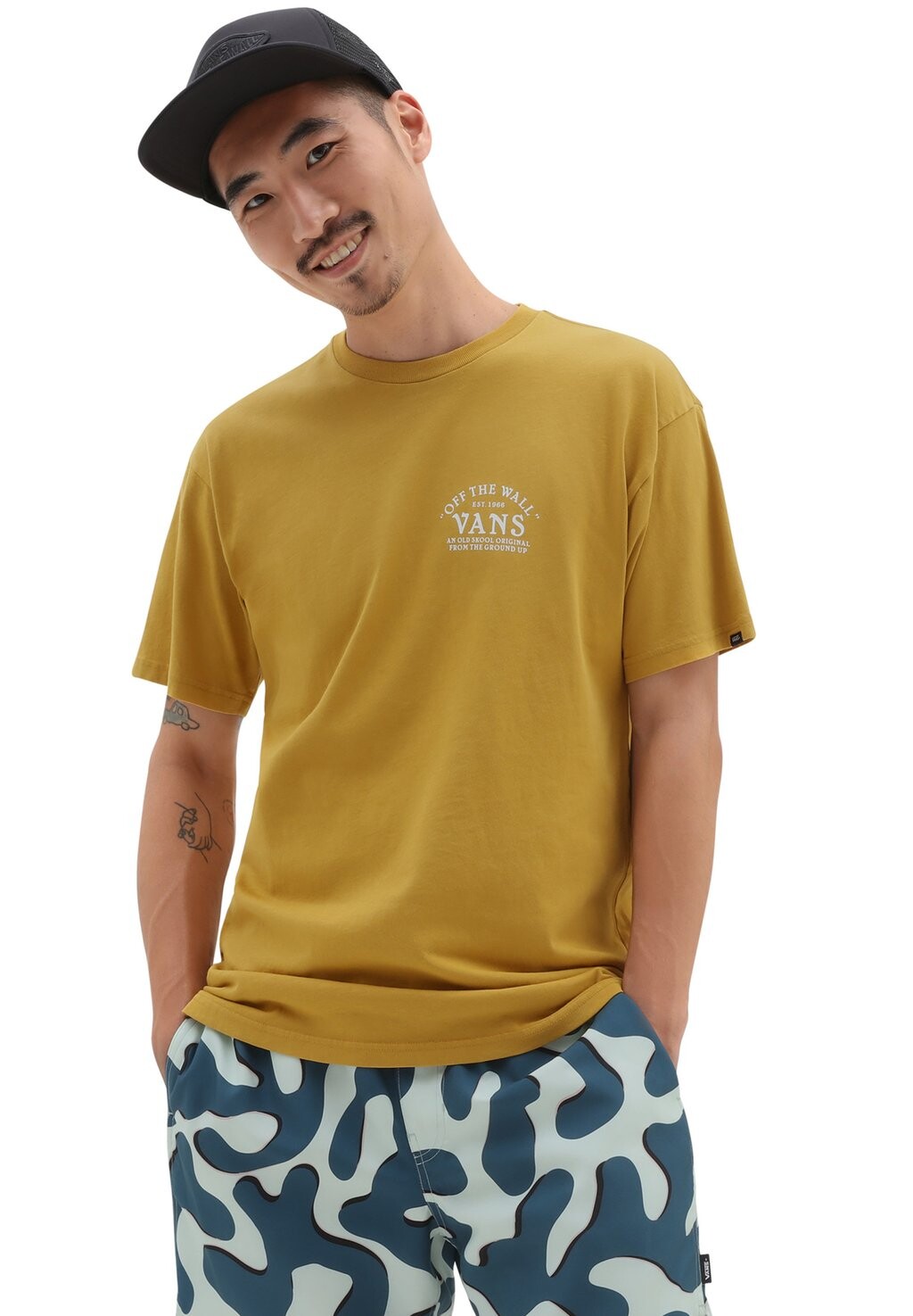 

Футболка с принтом Vans, бежевый