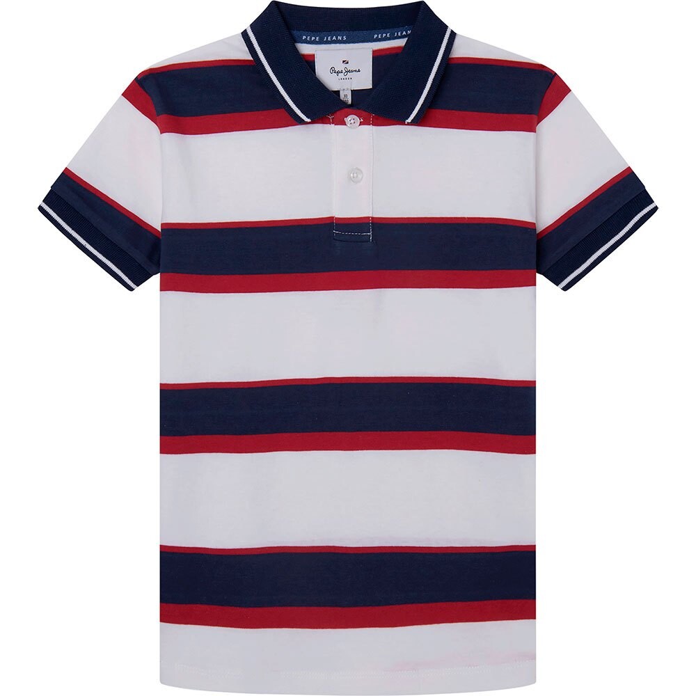 

Поло с коротким рукавом Pepe Jeans Oscar, синий