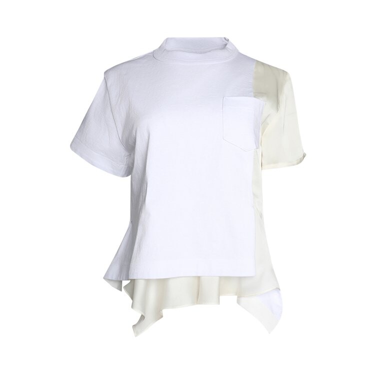 

Футболка Sacai Jersey 'White', белый