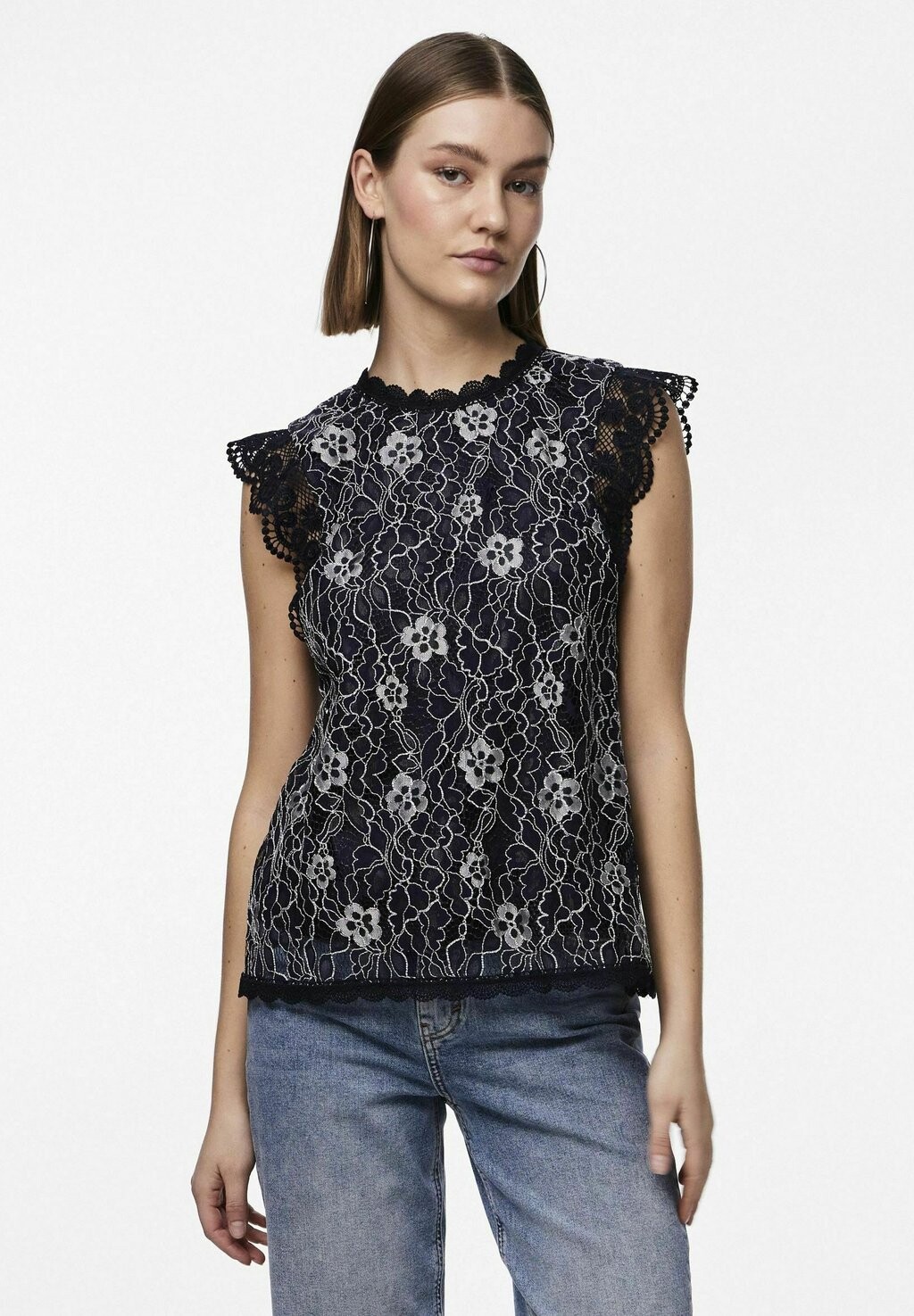 

Топ Pcolline O Neck Pieces, цвет navy blazer