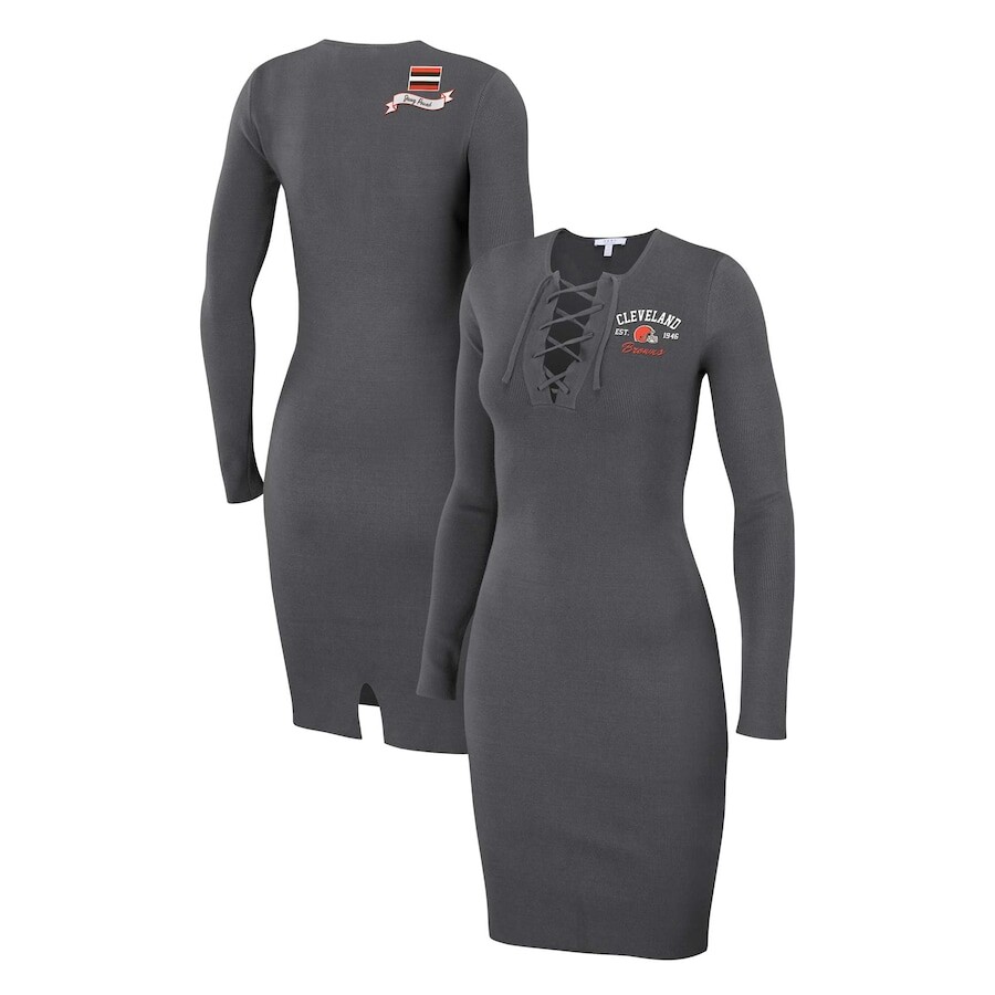 

Платье с длинным рукавом WEAR by Erin Andrews Cleveland Browns, угольный