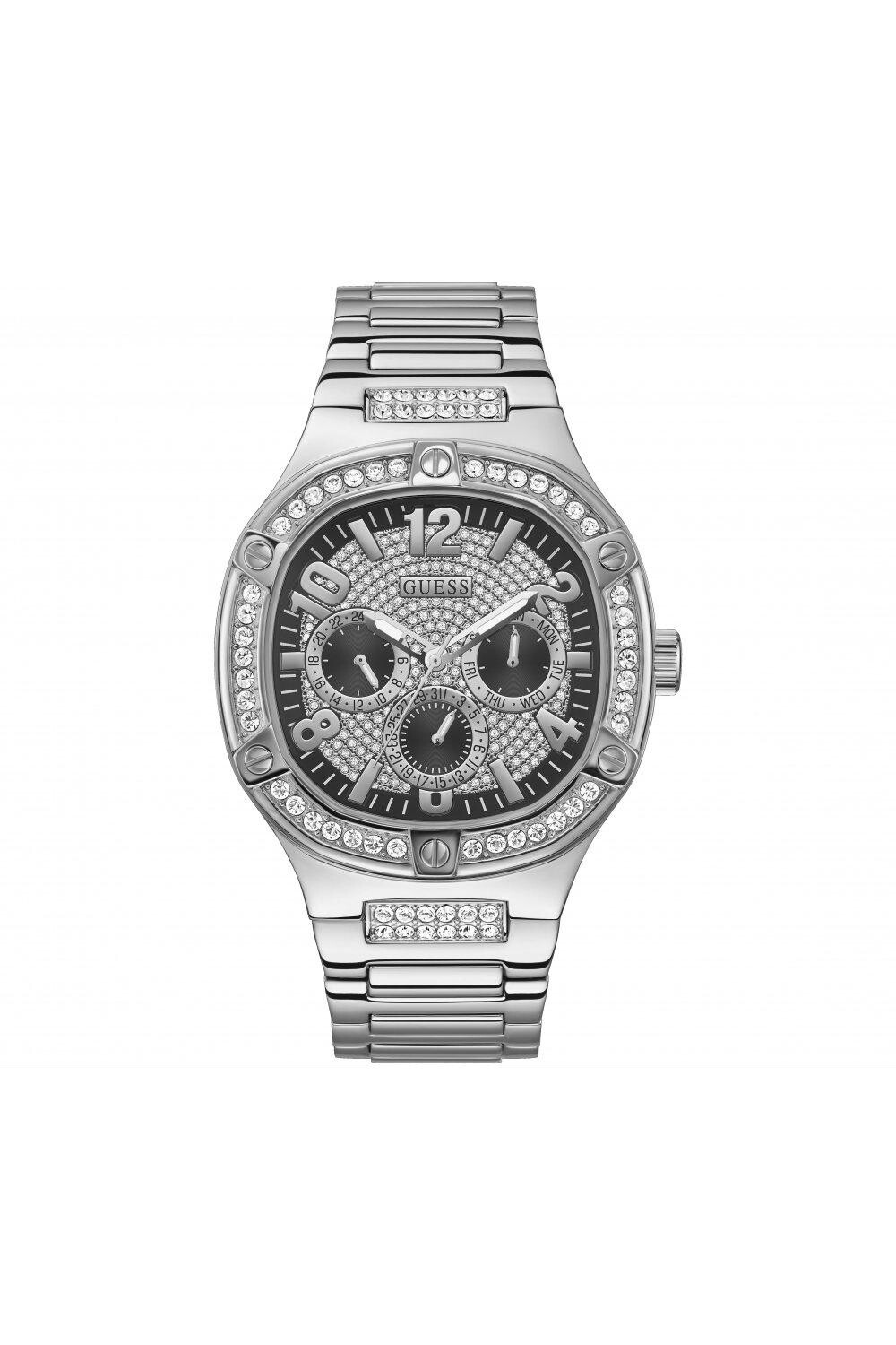 

Модные аналоговые кварцевые часы Duke из нержавеющей стали - Gw0576G1 Guess, черный