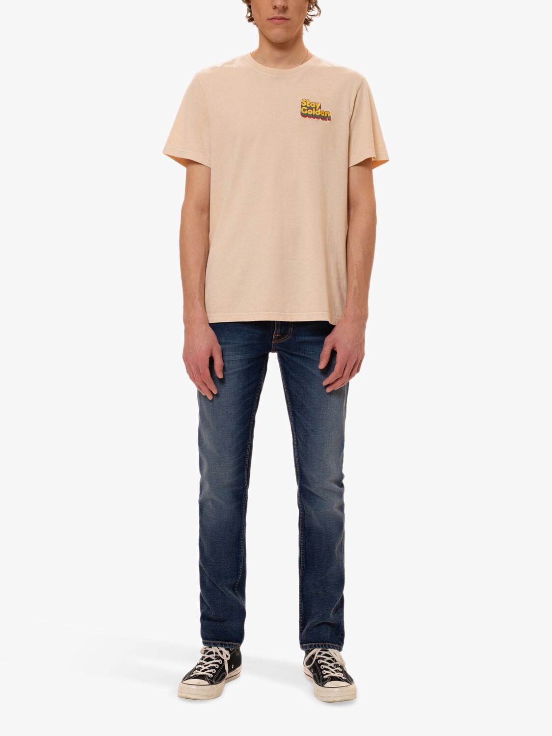 

Джинсы узкого кроя Lean Dean Nudie Jeans, беспокойное море