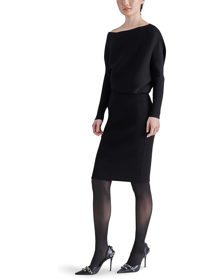 Платье Steve Madden Lori Sweaterdress, черный