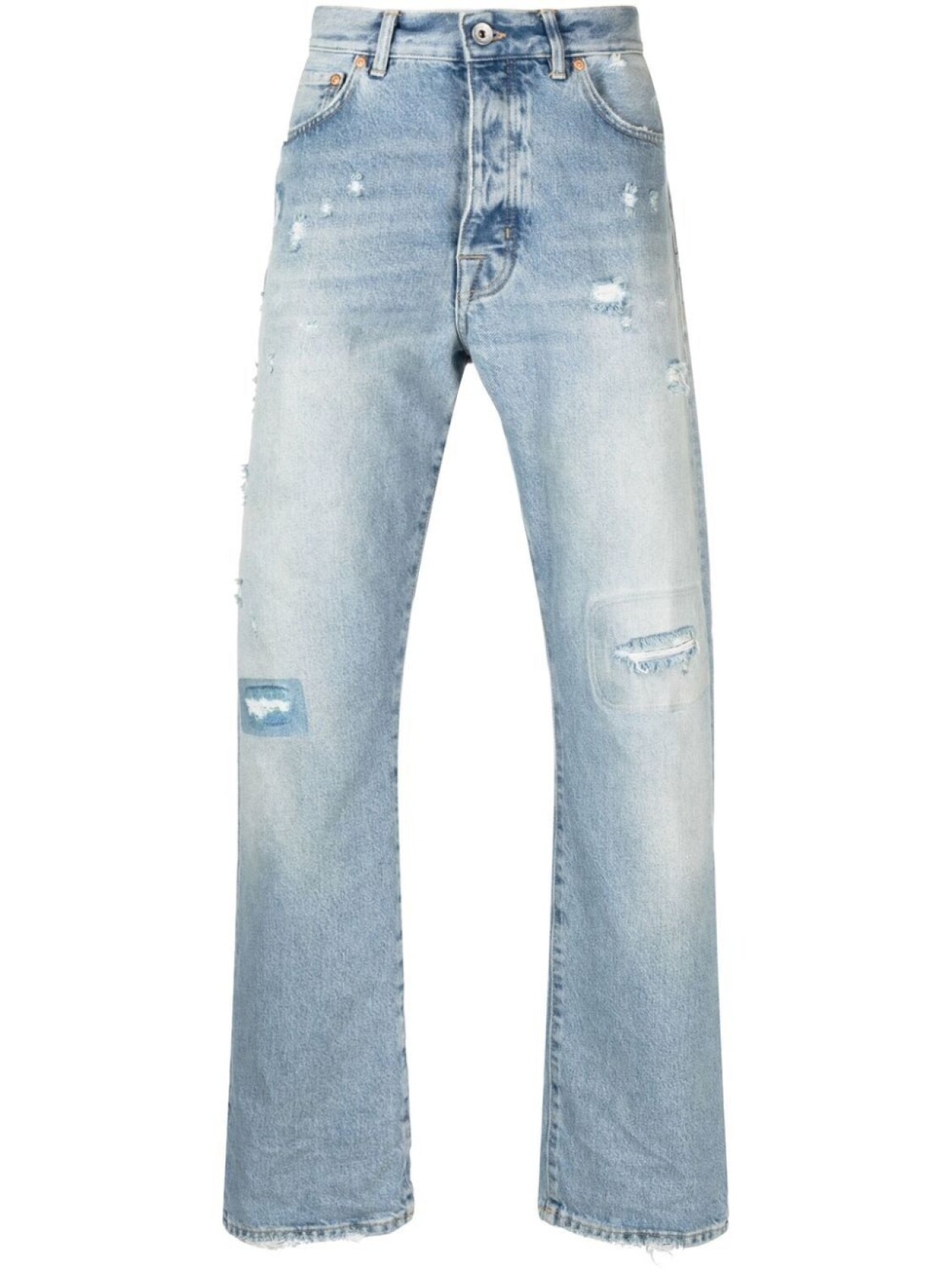 

Purple Brand прямые джинсы средней посадки, синий