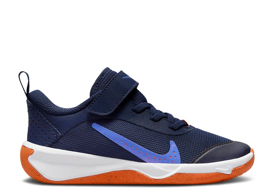 

Кроссовки Nike Omni Multi Court PS, цвет Midnight Navy Safety Orange