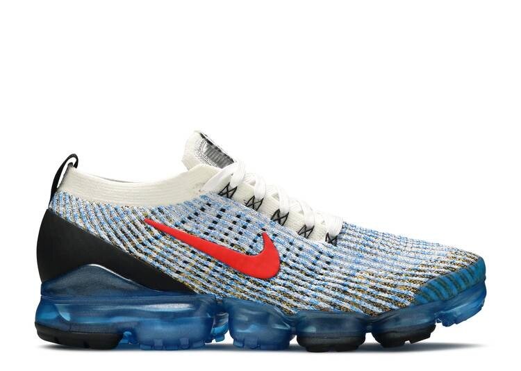 

Кроссовки Nike AIR VAPORMAX FLYKNIT 3 'PHOTO BLUE GOLD', белый, Серый