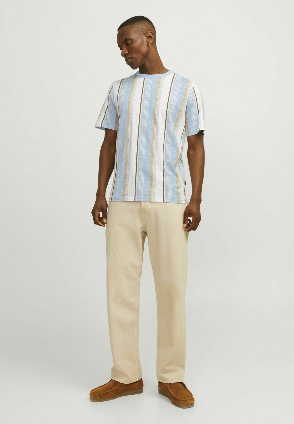 

Футболка с принтом ALL OVER RUNDHALS Jack & Jones, синий