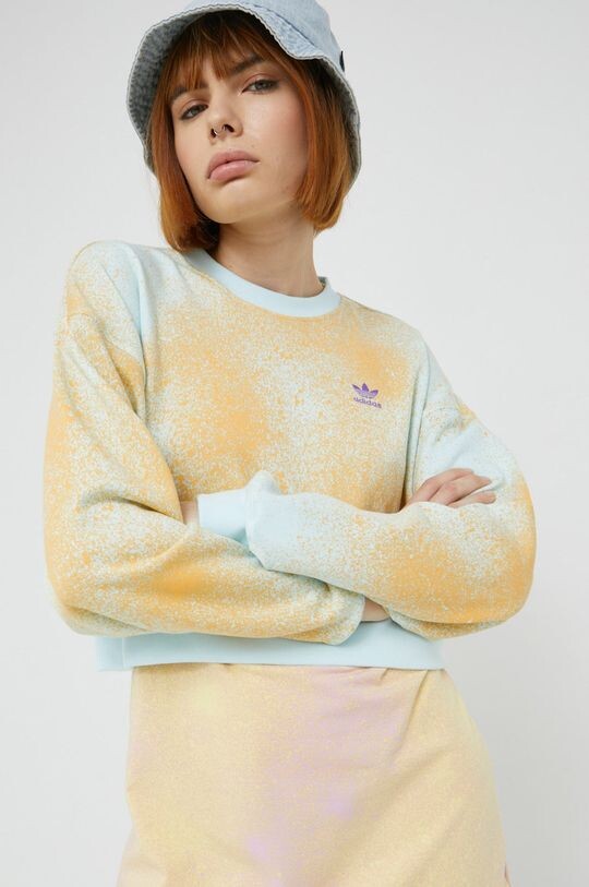 

Хлопковая толстовка adidas Originals, мультиколор