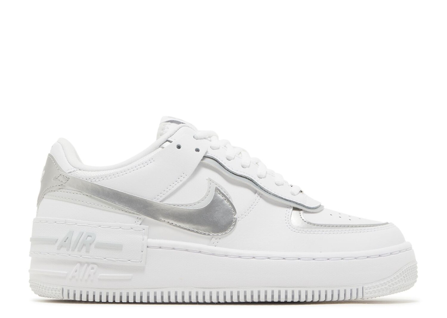 

Кроссовки Nike Wmns Air Force 1 Shadow 'White Metallic Silver', белый