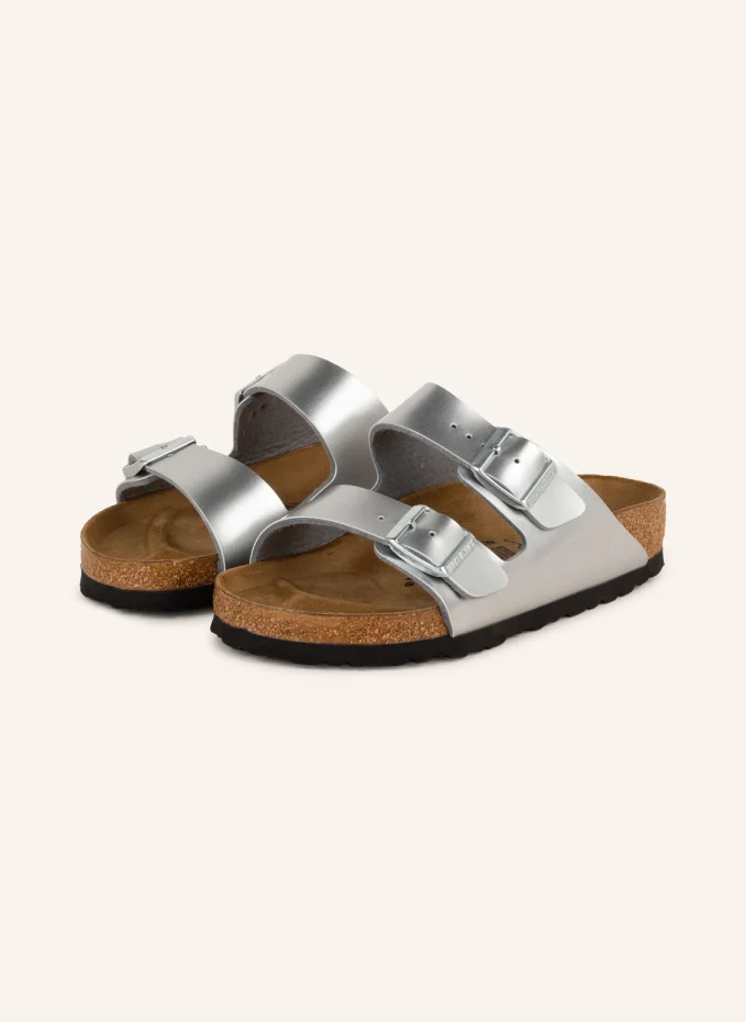 

Мюли arizona Birkenstock, серебряный