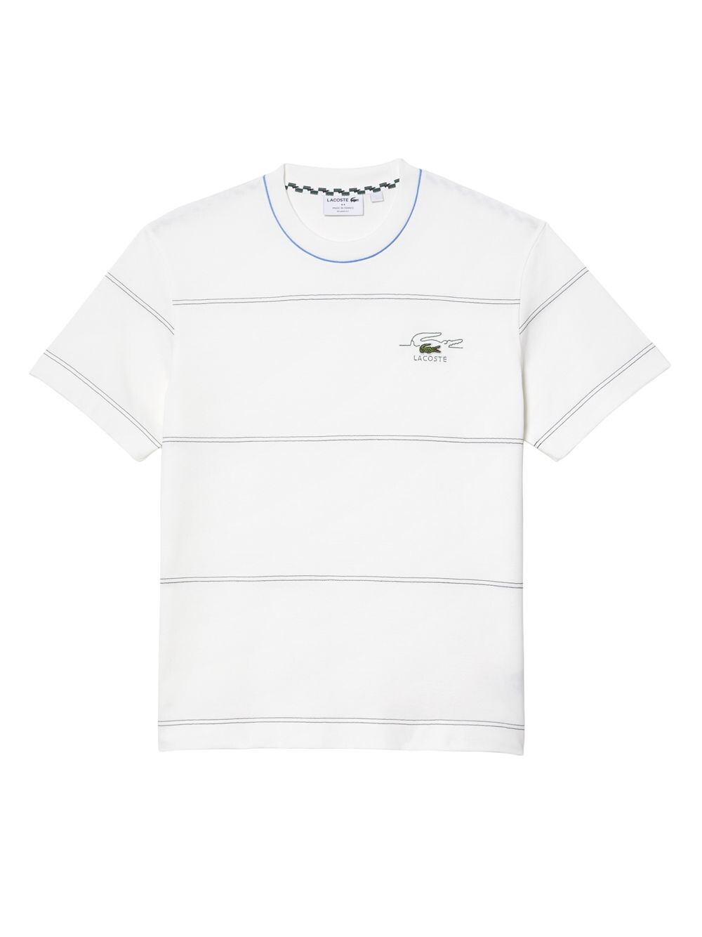 

Хлопковая футболка в полоску Lacoste, Белый