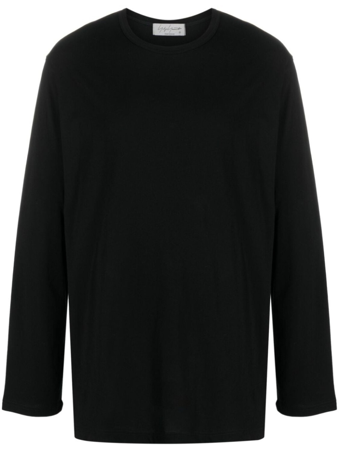 

Yohji Yamamoto футболка с длинными рукавами, черный
