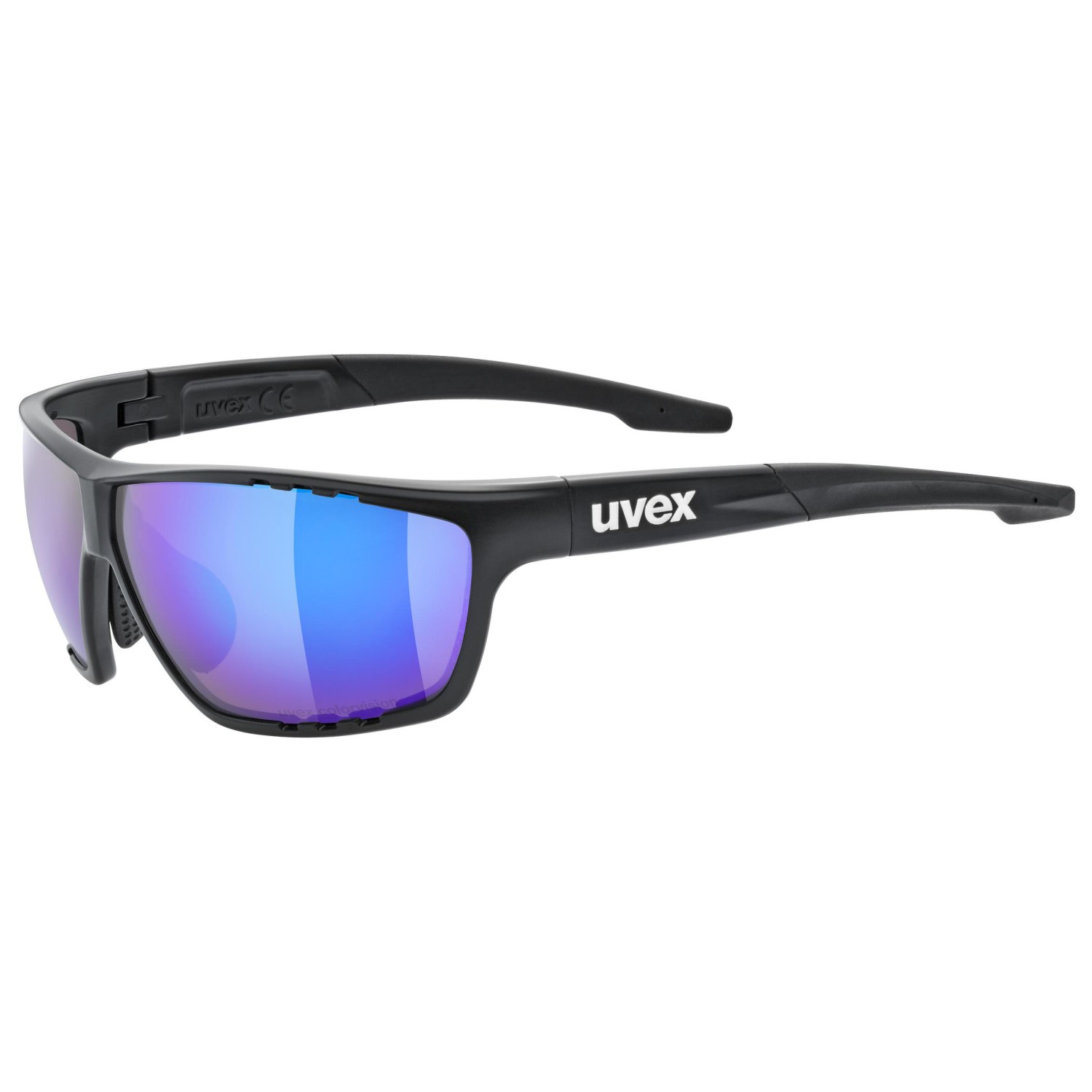солнцезащитные очки uvex sportstyle 805 cv черный Солнцезащитные очки Uvex Sportstyle 706 CV Mirror Cat 3, цвет Black Mat