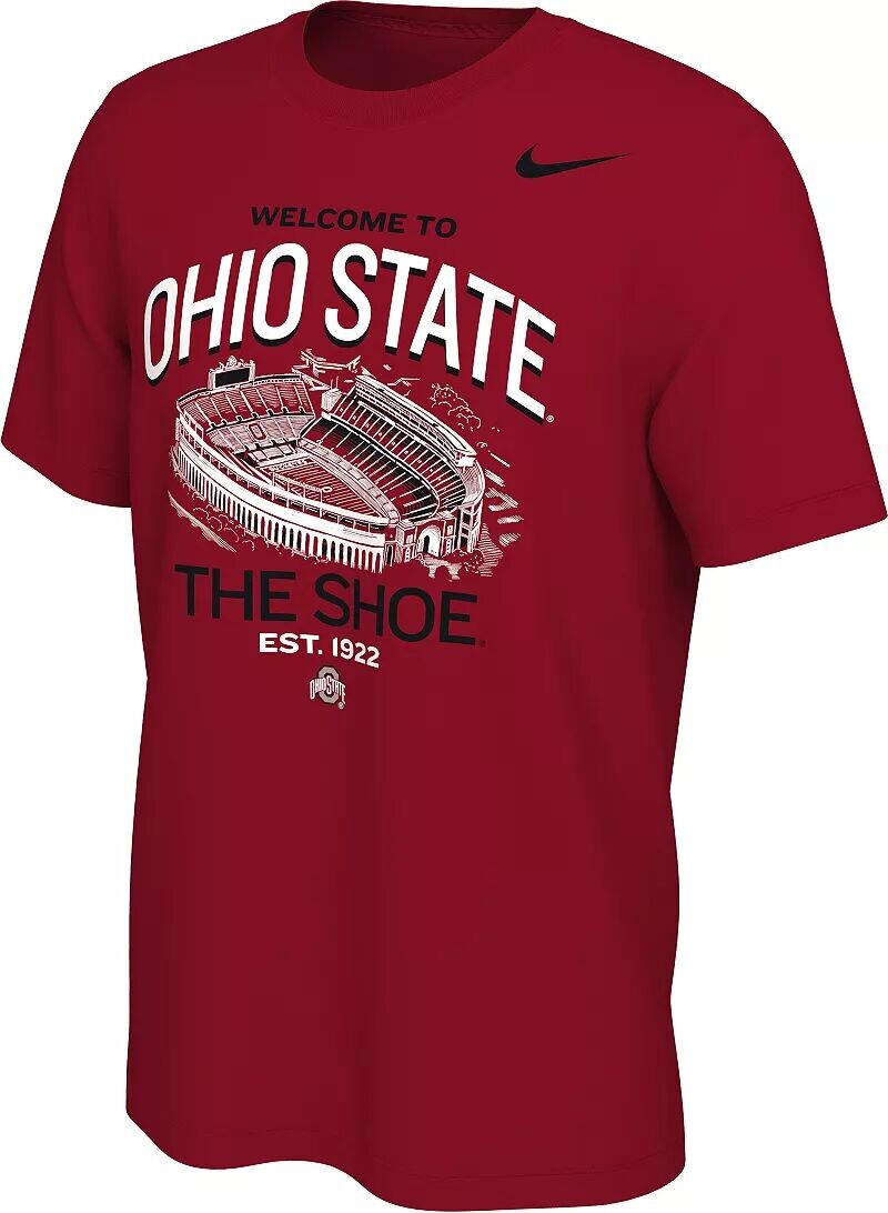 

Мужская футболка Nike Ohio State Buckeyes Scarlet Stadium
