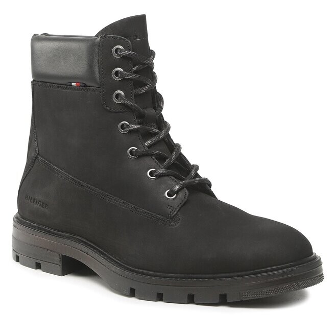 

Ботинки Tommy Hilfiger HilfigerPadded Nubuck, черный