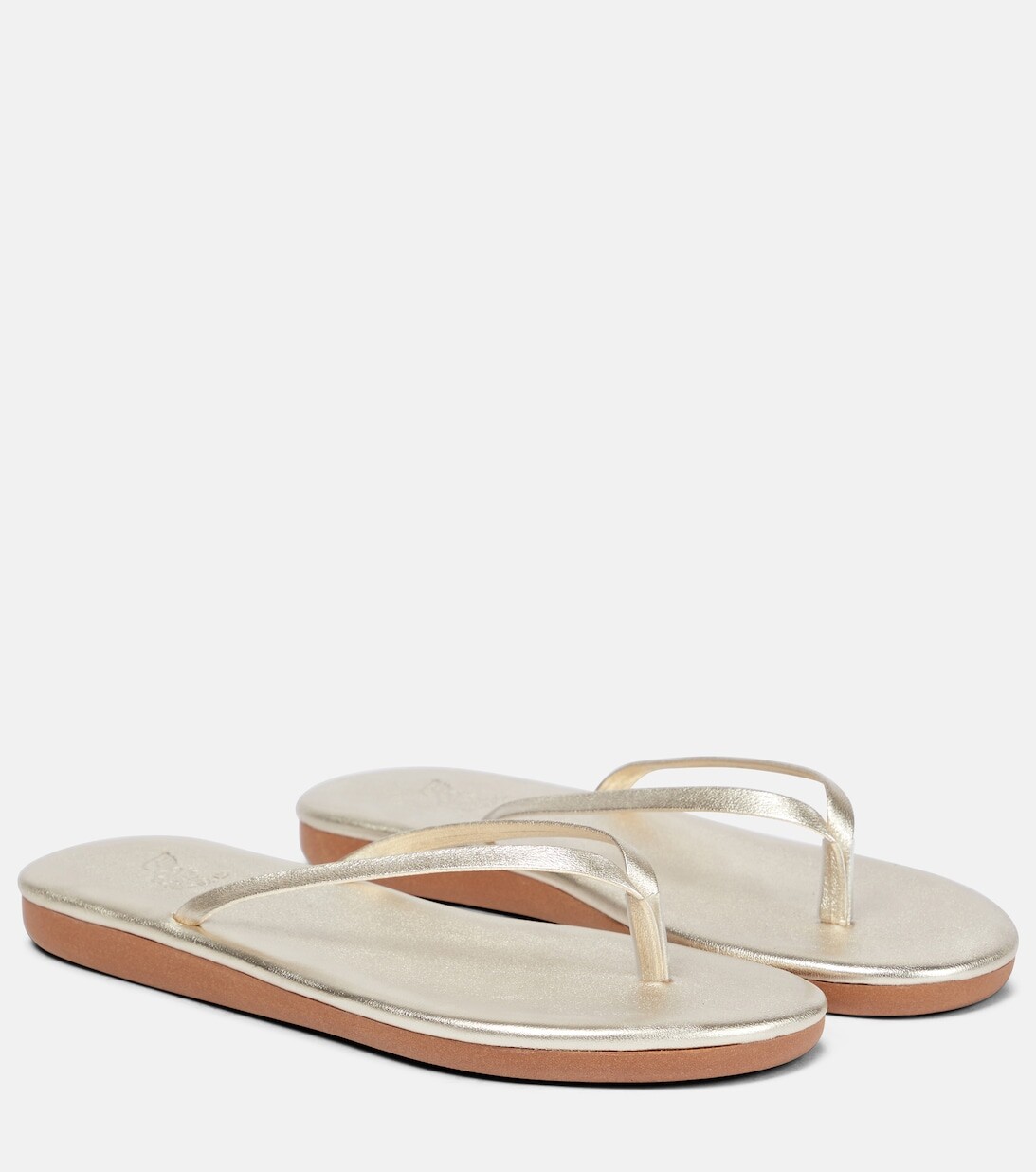 

Сандалии Saionara с кожаными ремешками Ancient Greek Sandals, металлик