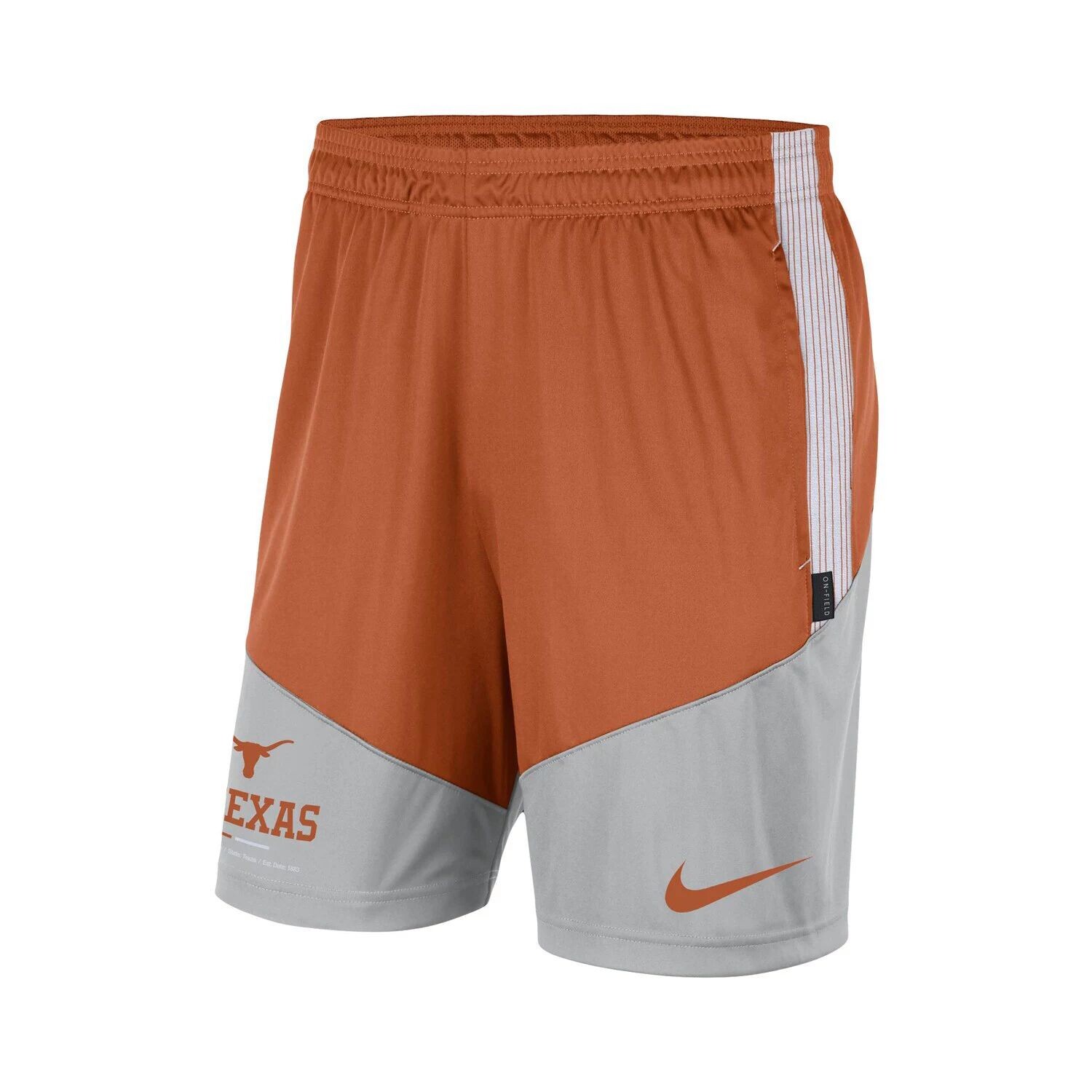 

Мужские трикотажные шорты Texas Longhorns Team Performance оранжевого/серого цвета Nike