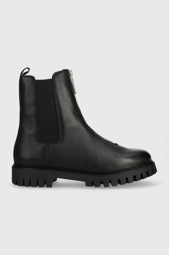 ботинки tommy hilfiger signature boot черный Кожаные ботинки челси Zip Boot Tommy Hilfiger, черный