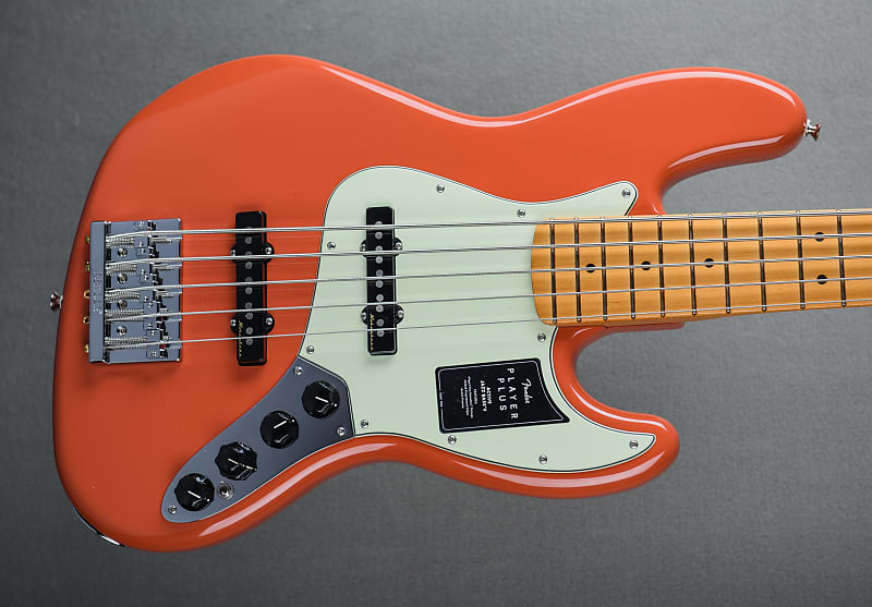 Басс гитара Fender Player Plus Jazz Bass V - Fiesta Red w/Maple