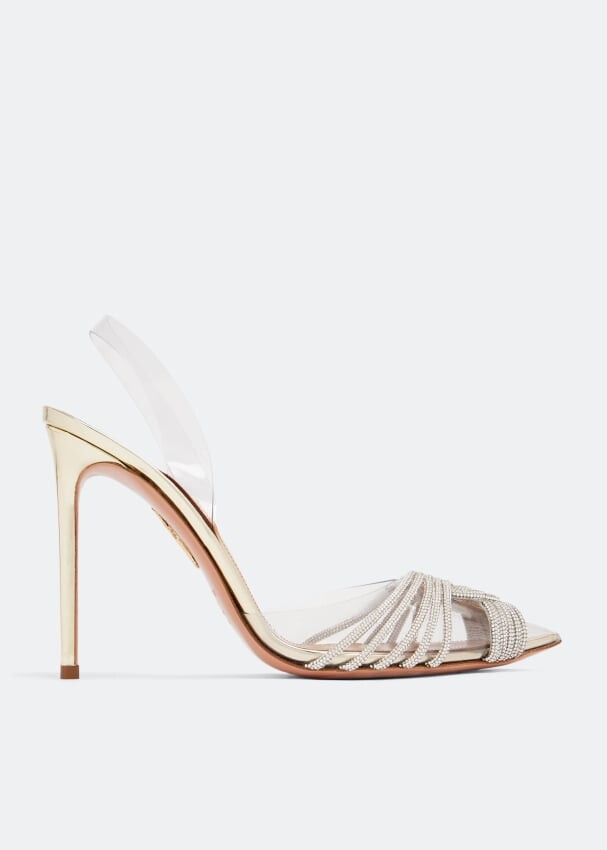 

Туфли Aquazzura Gatsby Sling 105, золотой, Желтый, Туфли Aquazzura Gatsby Sling 105, золотой