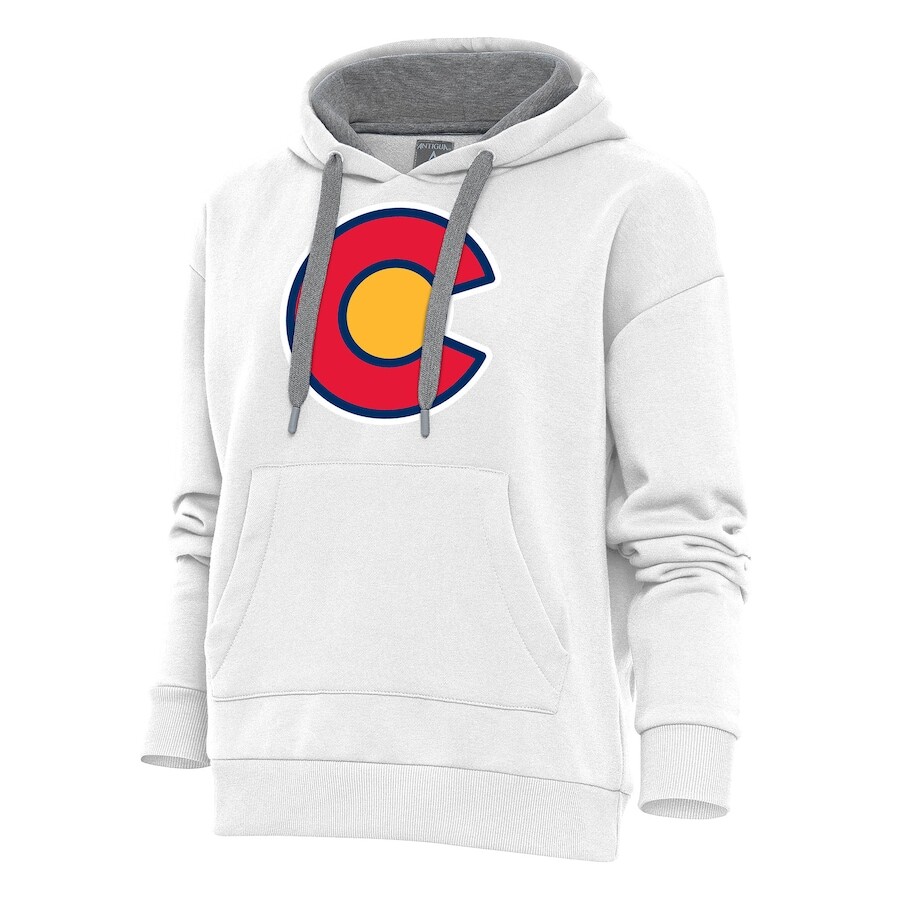 

Пуловер с капюшоном Antigua Colorado Avalanche, белый