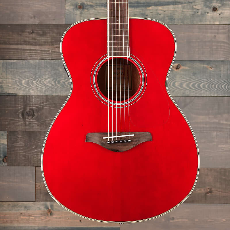 

Акустическая гитара Yamaha FS Ruby Red TransAcousticDreadnought Guitar
