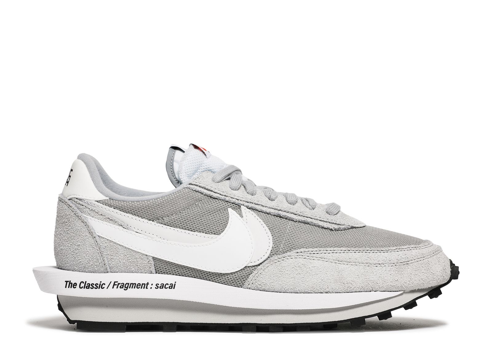 цена Кроссовки Nike Fragment Design X Sacai X Ldv Waffle 'Light Smoke Grey', серый