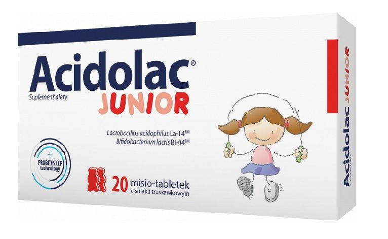 Пробиотик для детей Acidolac Junior Smak Truskawkowy Probiotyk Do Ssania, 20 шт bob s red mill обезжиренное сухое молоко 624 г 22 унции