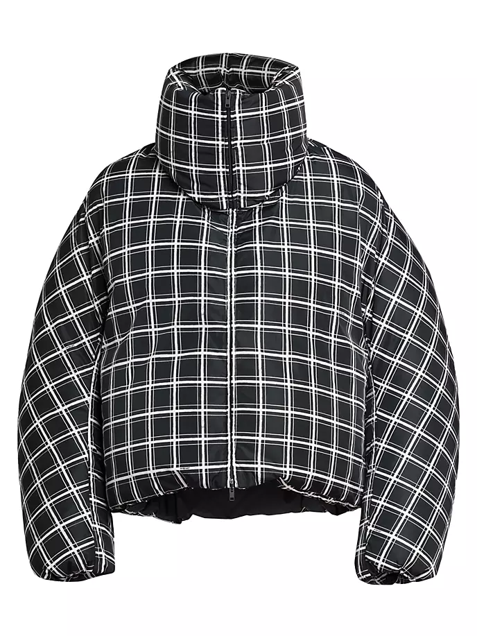 

Пуховик в клетку Windowpane Marni, черный