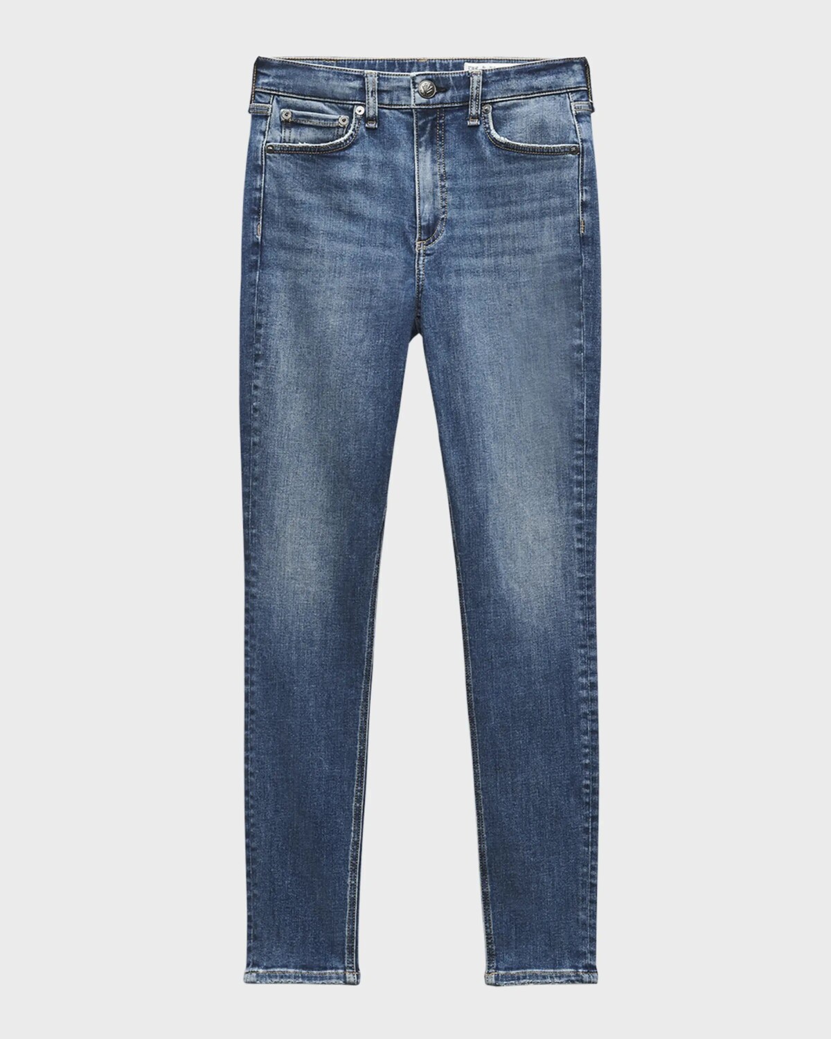 

Джинсы скинни Flexi Nina с высокой посадкой Rag & Bone, цвет Willow