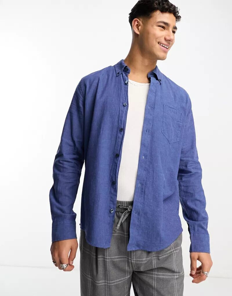 

Синяя рубашка с длинными рукавами Ben Sherman