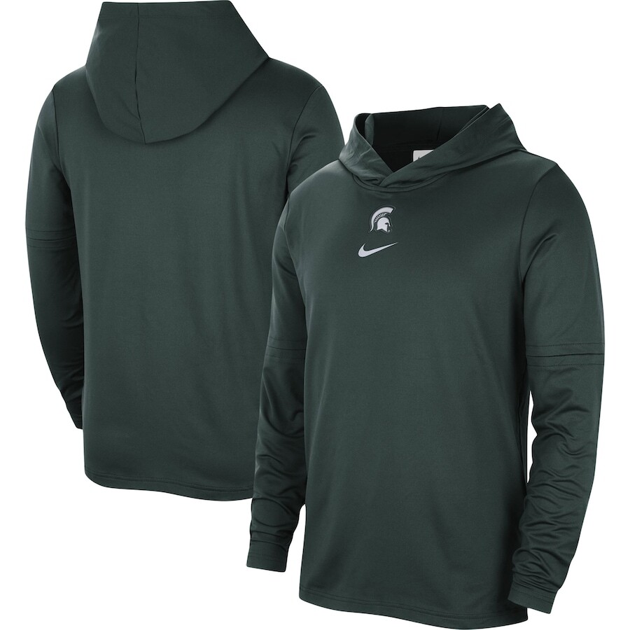 

Футболка с длинным рукавом Nike Michigan State Spartans, зеленый