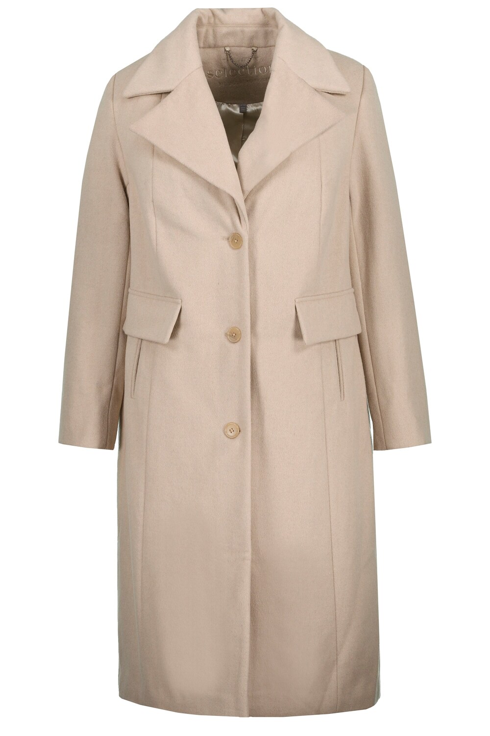 Межсезонное пальто Ulla Popken, обнаженная межсезонное пальто ulla popken пестрый коричневый