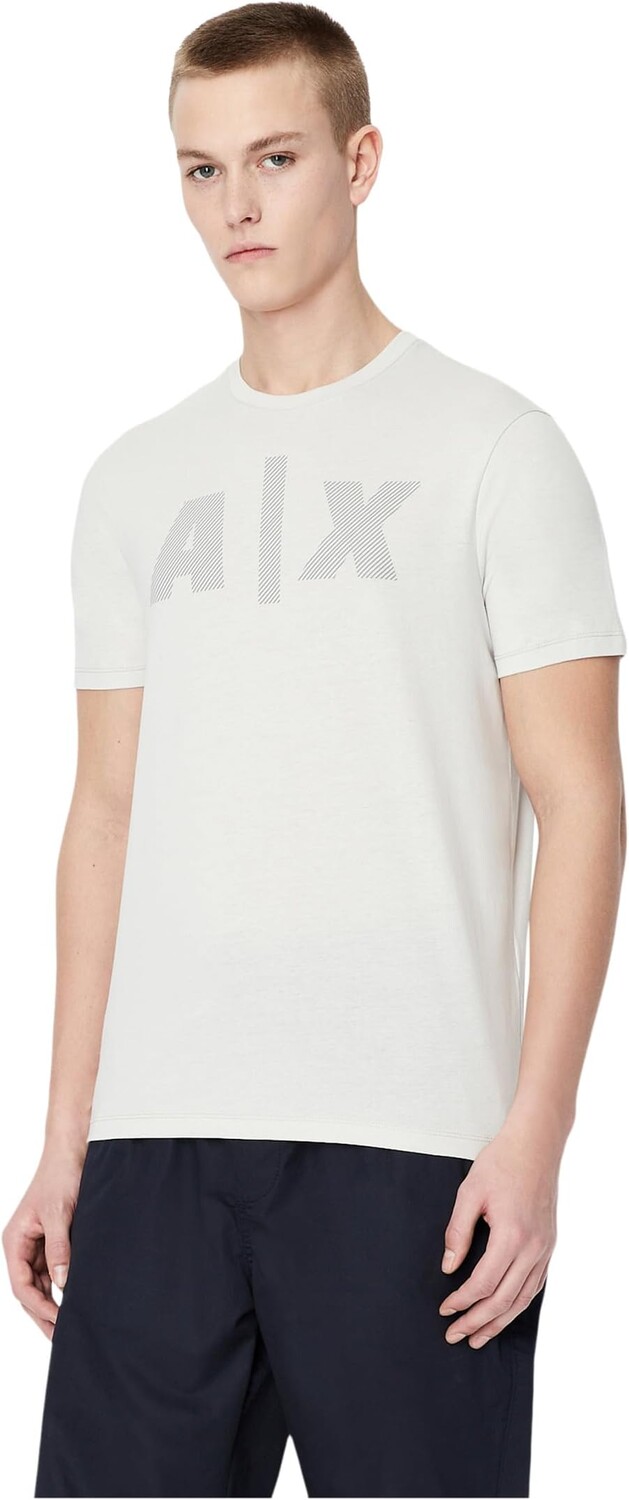 

Хлопковая футболка с логотипом A|X Armani Exchange, цвет Lunar Rock