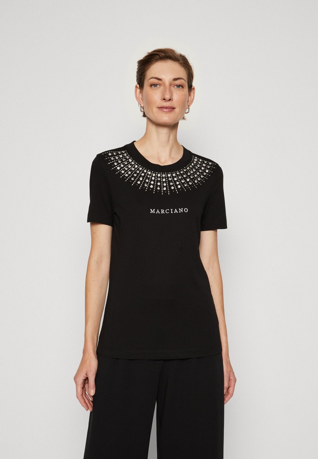 

Футболка с принтом MARCIANO BY GUESS, угольно-черный