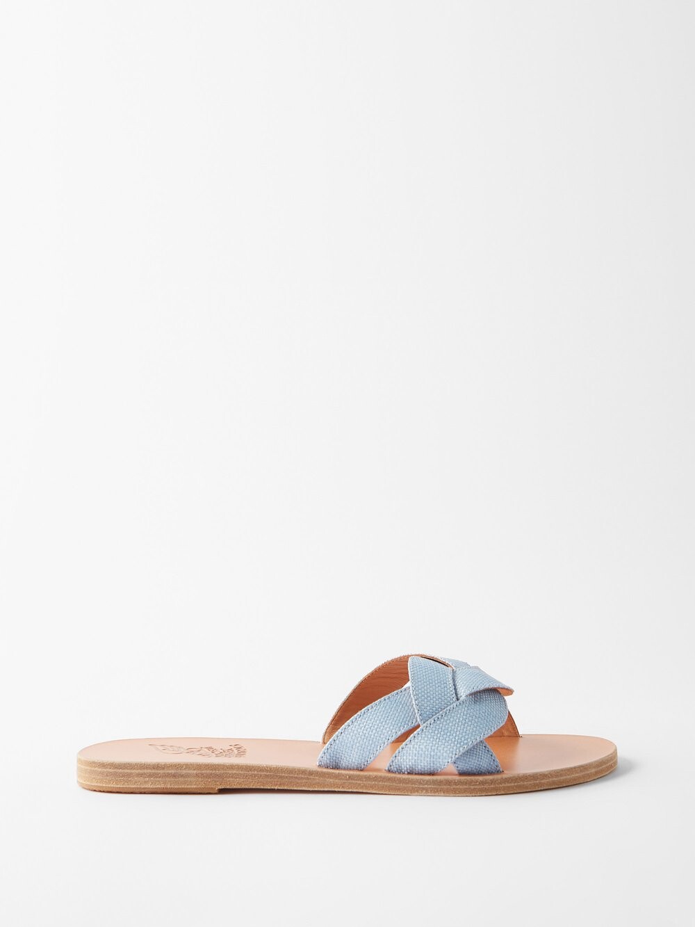 

Босоножки archane из плетеной рафии и кожи Ancient Greek Sandals, синий