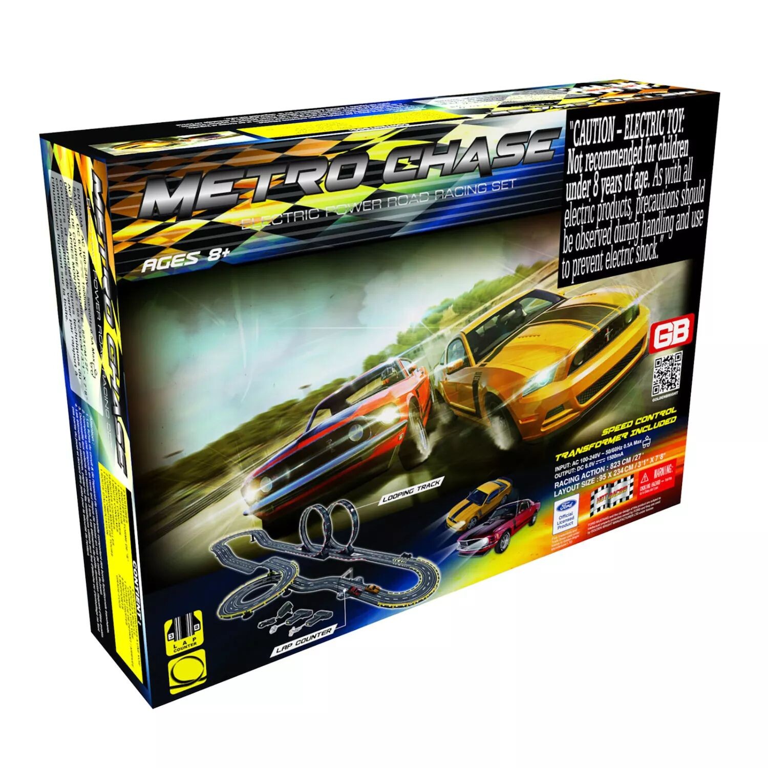 цена Набор игровых автоматов Golden Bright Metro Chase Electric Road Racing Golden Bright